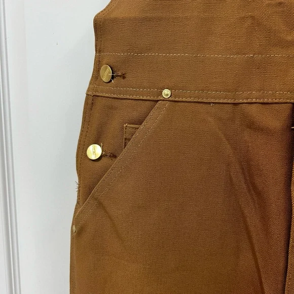 NWOT Men’s Light Brown Carhartt Work Overalls - Picture 12 of 16